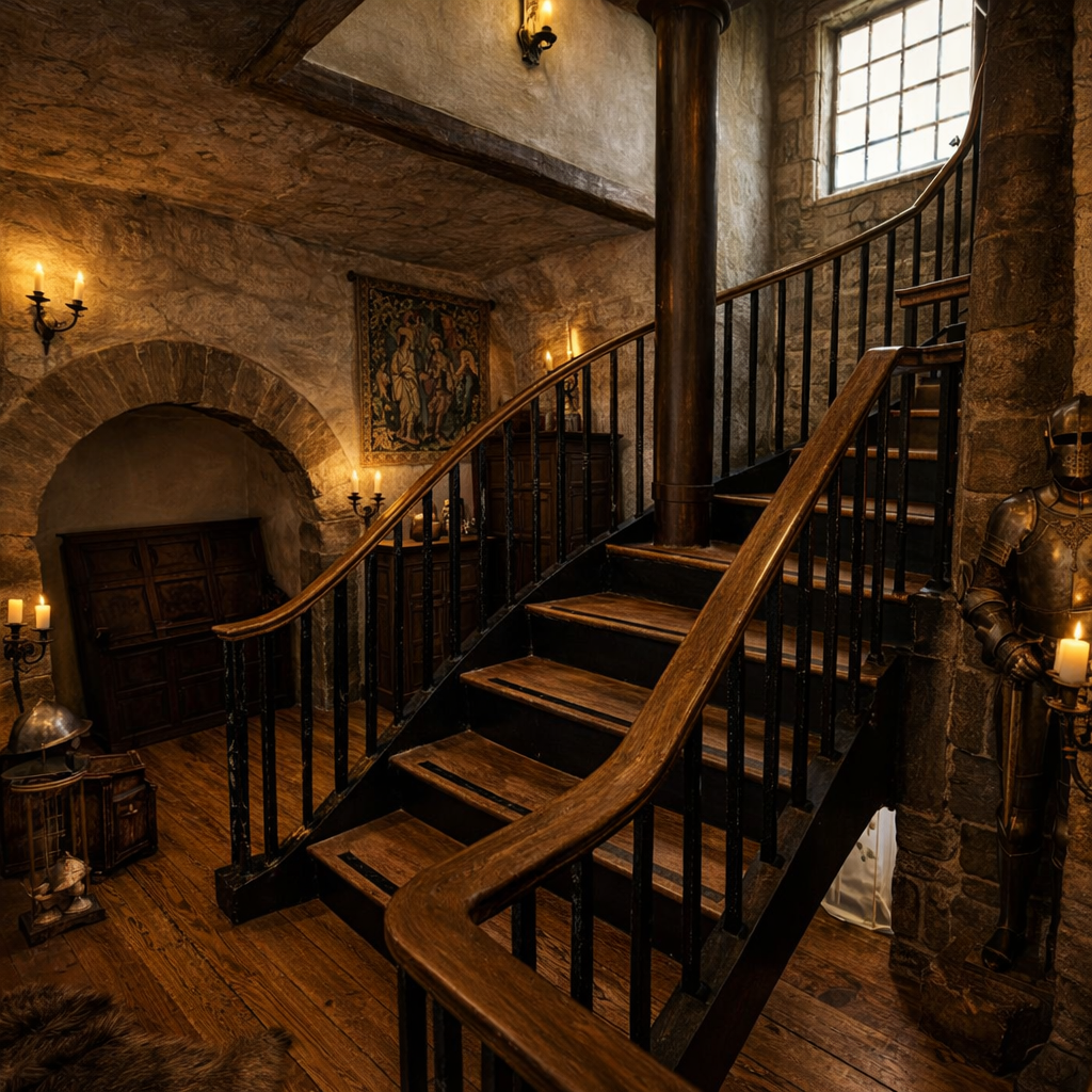 Great Hall inside Loudoun Hall medieval townhouse accommodation in Ayr Scotland