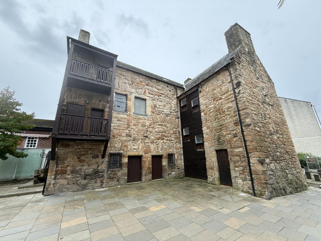 Exterior of Loudoun Hall historic medieval townhouse in Ayr Scotland